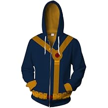 Unisex Scott Summers Cosplay Hoodie Jacket Scott Summers Costume Adult Halloween Cosplay Cyclops Outfits