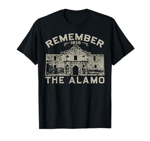 Recuerde la historia de souvenirs de Alamo San Antonio Texas Camiseta