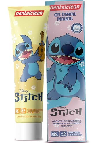 Gel Dental Infantil Sabor Tutti-Frutti Com Flúor 50g, Stitch