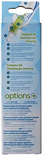 Dr. Brown's Options+ Anti-Colic Baby Bottle, Narrow Neck, 120ml, 1 Pack