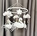 Swan Crib Mobile For Girl Nursery, Felt Princess Swan Baby Mobile, Swan With Feather Nursery Decor,Handmade Cot Mobile, Baby Shower Gift,New Parents Gift
