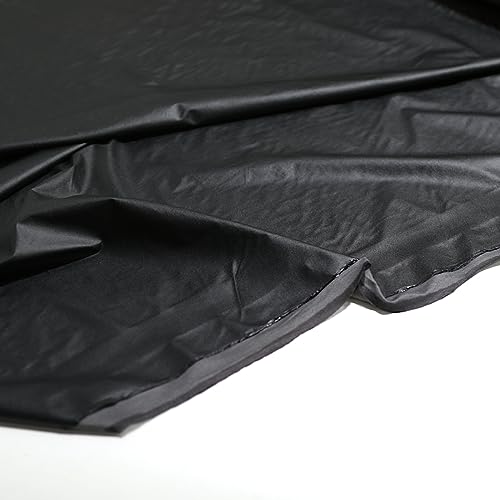 TOLKO mattes Bekleidungsleder für Kleid Rock Hose Dessous | leichter weicher Lederstoff | Kunstleder Meterware zum Nähen Basteln Dekorieren | 145cm breit (Schwarz)