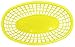 Set of 12 Yellow Oval Fast Food/Deli Baskets, 9.25 by 6-Inch, Black Duck Brand Yellow (12)