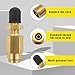 Sylvil 2 PCS Inflation Valve, 1/4'' Brass Air Inflation Valve with Push to Connect for 1/4'' OD Air Line Tubing and Air Spring Suspension for Trailer Tractor, Car Accessories