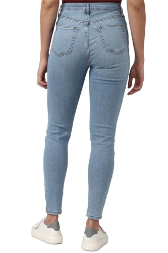 Image of FOREVER 21 Womens Solid Straight Fit Straight Fit Jeans