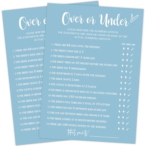 Jeux de fête prénuptiale bleu coffret d'animation pour future mariée