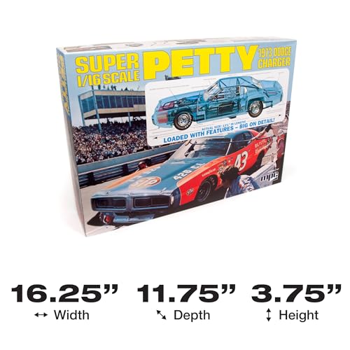 Round 2 MPC Richard Petty 1973 Dodge Charger 1:16 Scale Model Kit (MPC938) - Thumbnail 5