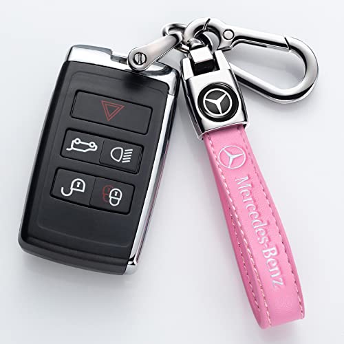 Xinhongtu Genuine Leather Car Keychain Compatible With Mercedes-Benz A-Class C-Class Cla Cls Amg Glc Gle Gls Keychains Key Ring Lanyard Accessories For Men And Women Gift #TOP4