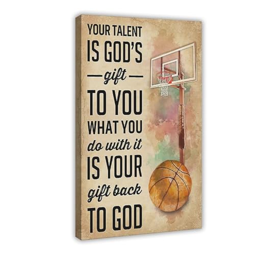 Toile de basket-ball moderne pour embellir votre cuisine ou chambre