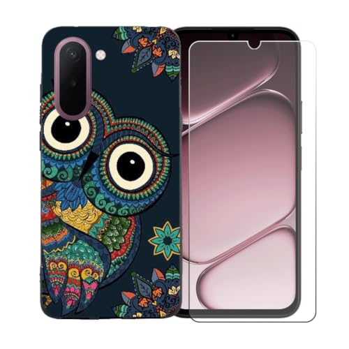 CongJiaLingXi�P�[�X�K�p�� OnePlus N6x + �������ꂽ�K���X�X�N���[���v���e�N�^�[,BST15 | �_��Ȓ����^�V���J�Q��TPU�h�U�ی�g�уP�[�X�t���L�V�u���o���p�[�P�[�X, 6.8 �C���`
