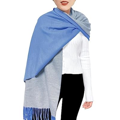 ehsbuy Bufanda de cachemira para mujer, mantones y envolturas de pashmina suaves, reversibles, largas, grandes, cálidas, gruesas, bufandas con borla para bodas, regalos de mujer | Ya disponible en tu tienda friki favorita! En mundofriki.es!