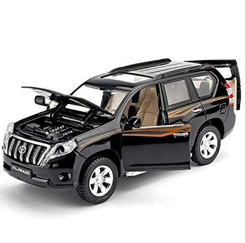 Image of Metal Pull Back Diecast Car SUV 1:32 Land CRUISERPRADO Pull Back Car Model with Sound Light Boys Gifts Toys for Kids【Pack of 1】