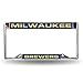 MLB Milwaukee Brewers Laser-Cut Chrome Auto License Plate Frame