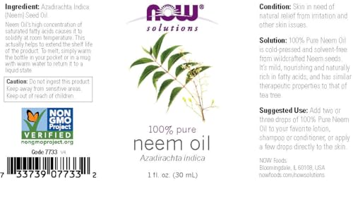 NOW Foods Neem Oil 1 fl oz