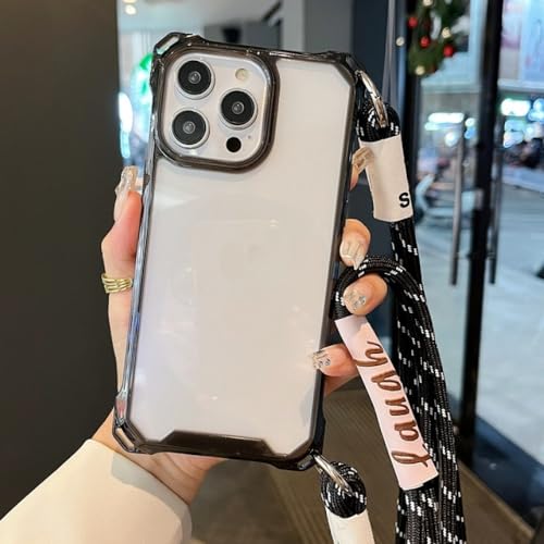 Protection rigide transparente collier bandoulière iPhone XS Max