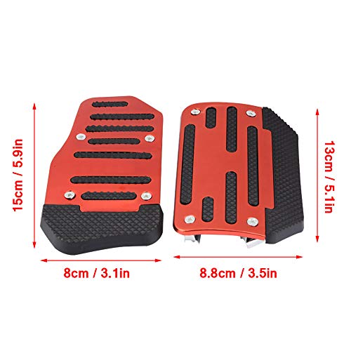 Capa de pedal de freio, capa de pedal de acelerador de carro universal antiderrapante para pedal de