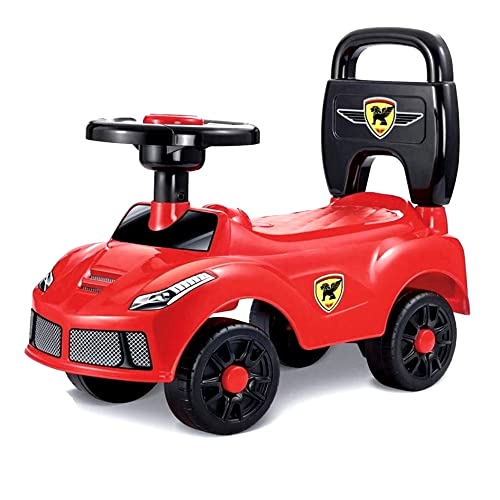 Quadriciclo Infantil Motoca com Buzina e Volante Bebês á partir de 18 meses até 25kg Vermelho