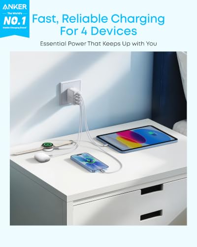 Image of Anker Zolo USB C Charger Block, 50W Max Output Type C Charger Fast Charging