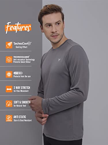 Image of TECHNOSPORT Men's Slim Fit T-Shirt - (MTOR17) Pack of 1