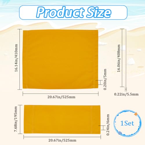 GORGECRAFT Chair Canvas Replacement Gold Casual Director Chair Covers Kit Polyester Cloth Seat and Back with Wood Stick for Portable Folding Director Seat Makeup Accessories Garden Outdoors - Image 3