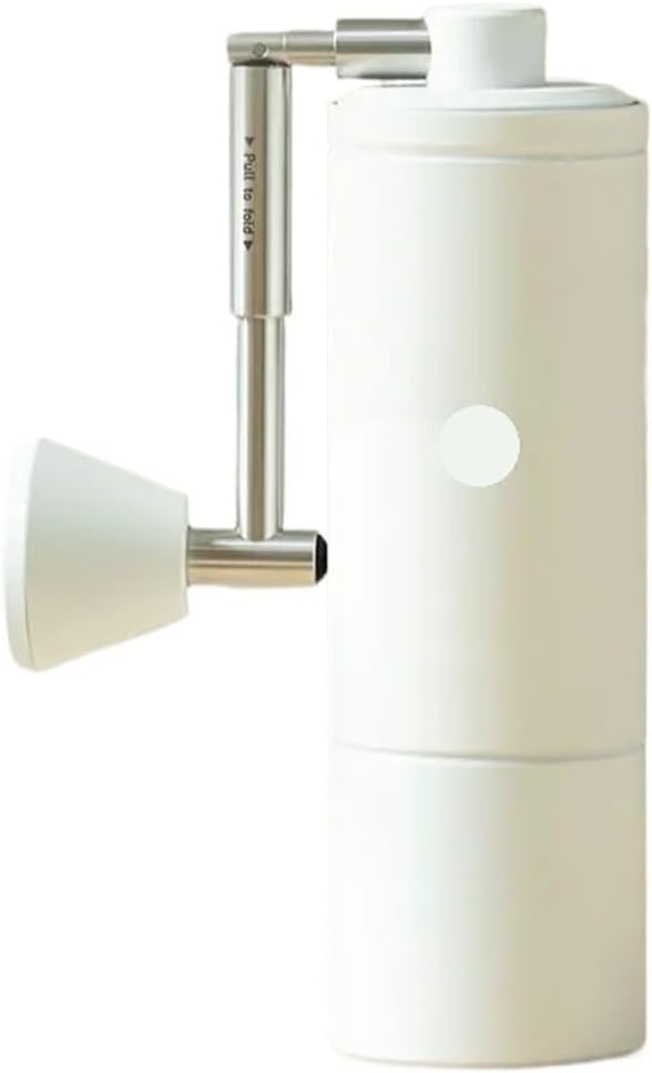 Manual Coffee Grinder Hand Grinder Adjustable Steel Core Burr SendCleaning Brush OutdoorPortable(Black)