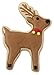 Wilton 4-Piece Christmas Reindeer Metal Cookie Cutter Set, Small