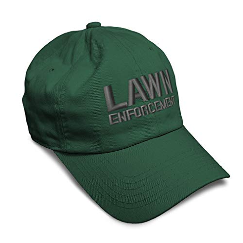 Speedy Pros Soft Baseball Cap Lawn Enforcement Agency Embroidery Law and Lawyers Twill Cotton Dad Hats for Men & Women Forest Green Design Only