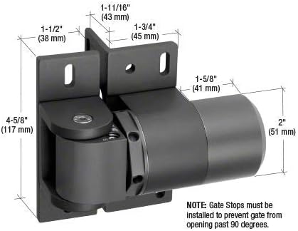 SureClose HC1500BL Hydraulic Gate Hinge-Closer