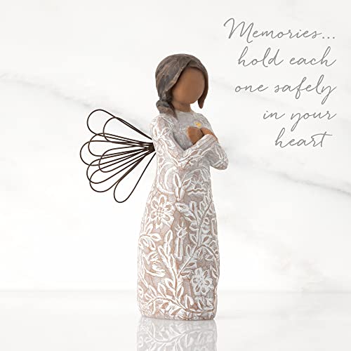image for Willow Tree Remembrance (Darker Skin) Angel, Memories, Hold Each Safel