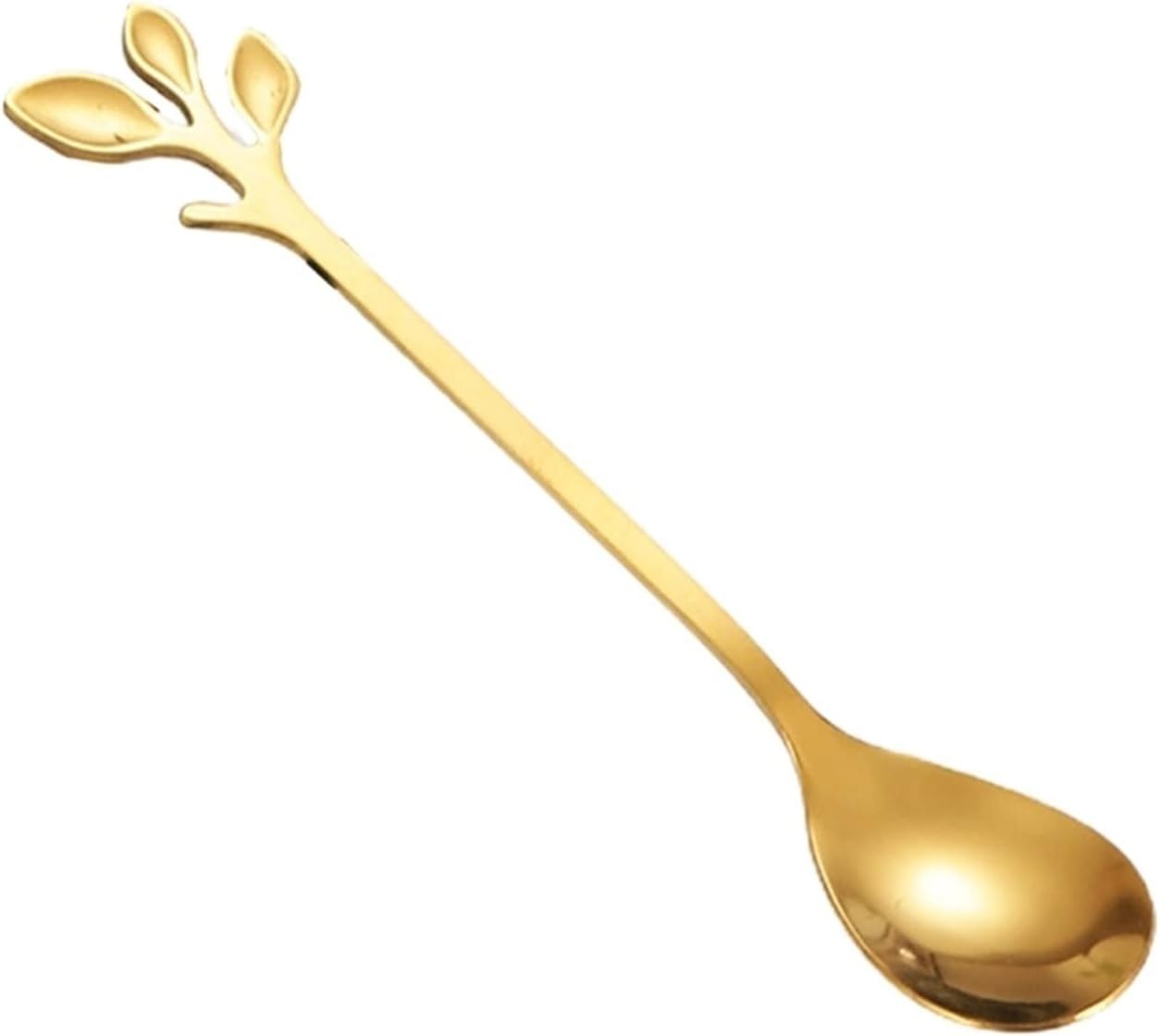 Coffee Scoops 5 Inches Coffee Spoons Stirring Tea Long Handle Teaspoons for stirring Espresso(Rose gold)