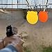 Foilswirl Ar500 Steel Target Combo Set for Shooting with Stand Metal Targets Laser Cut High Visibility Neon Color with 8 Hanging Hooks, 4 Lock Pins, 2 Leg Brackets (10
