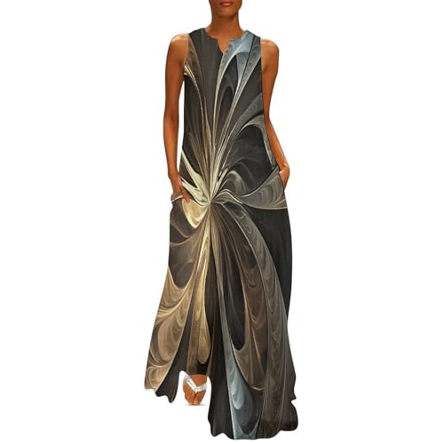 Robes d'été col en V amples et confortables adaptées aux morphologies grande taille