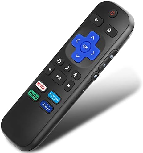 Universal Replacement Remote Compatible with ROKU TV, for TCL/Hisense/Sharp/Philips/JVC/RCA/Magnavox/Sanyo/LG/Haier ROKU TVs with Netflix Disney+/Hulu/Prime Video Buttons - View 3