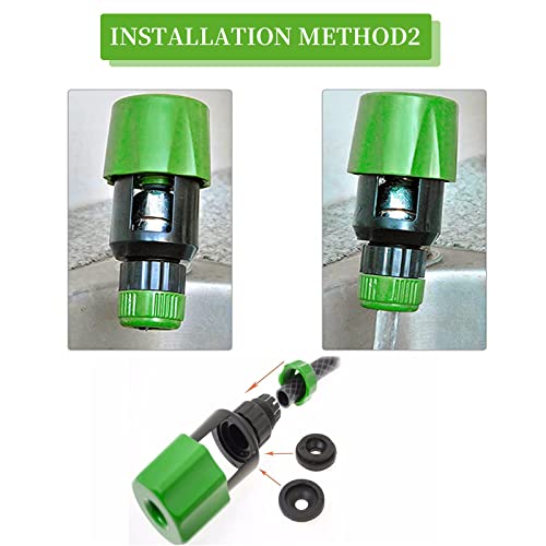 Kitchen Tap Hose Connector Pipe Garden Watering Connector,Hose Mixer Adaptor for Indoor Outdoor,1Pcs x Green - Image 5