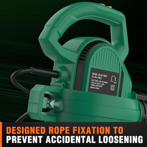 Electric Leaf Blower, 7-Amp Corded Handheld Leaf Blower by Jenixy - Used condition - Image 4