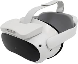 VR Face Cover for Pico 4 Active Air Circulation VR Headset Facial Interface Cooling Fan Soft Face Cover Relieve Fogging Anti-Leakage for PICO4 Accessories(White)