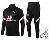Vassidero Paris Trainingsanzug,FußBall Trikot,Jogginganzug,Tracksuit Herren,Jogginganzug Damen,Trainingsanzug Kinder Jungen,FußBall Trainingsset,Paris Anzug,Trainingsanzug Damen/Herren(B,S)