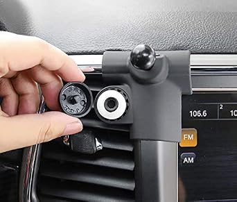 ITrims Car Accessories for Jeep Grand Cherokee 2014-2020 Phone Holder, Aluminum Alloy, Carbon Fiber, Compatible with Smartphones