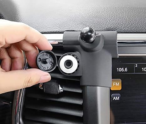 ITrims Car Accessories for Jeep Grand Cherokee 2014-2020 Phone Holder, Aluminum Alloy, Carbon Fiber, Compatible with Smartphones
