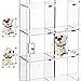 Ikee Design Premium Acrylic Collection 25 Compartments Display Case with Magnets Door, Wall-Mounted Storage Organizer Rack for Small Pop Figure, Doll and Gemstones, Compartment: 2 W x 1.8D x 2H in