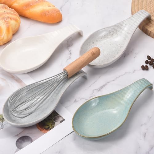 Support de cuillère céramique 9 inch QUARKZMAN repose spatule louche cuisine - 5