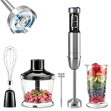 1500W Stabmixer, 5 in 1 Pürierstab, 25 Geschwindigkeitsstufen & TURBO