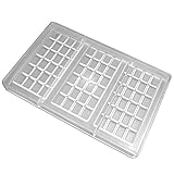 Fat Daddio's Bar with 24-Rectangular-Piece Polycarbonate Candy Mold, 3-Bars Per Tray