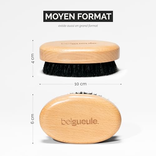 Belgueule Kit Entretien Barbe Homme, Brosse Barbe Poils de Sanglier + Huile Barbe Bio 7 Huiles Naturelles, Soin Pousse Barbe, Hydratation et Styling, Accessoires Barbe Homme – vue 8
