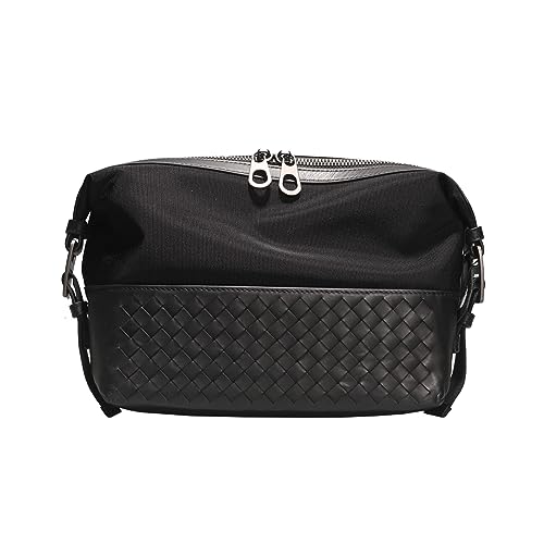 BJOHVPPS Leather Travel Toiletry Bag - Water-Resistant Travel Dopp Kit, Shaving & Cosmetic Organizer for Men & Women - Compact Bathroom Essentials