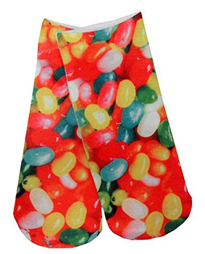 Living Royal Photo Print Ankle Socks (Jelly Beans) Fun Designs 3D Print, Colorful And Durable - One Size Fit The Most - Proudly Made In The Usa #TOP2