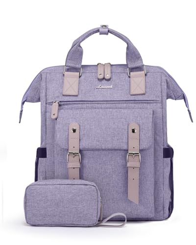 LOVEVOOK 15.6" Laptop Backpack for Women, Water-Resistant