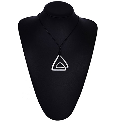 HONGYE Brushed Geometry Pendent Long Rope Necklace for Women by HONGYE - Image 2
