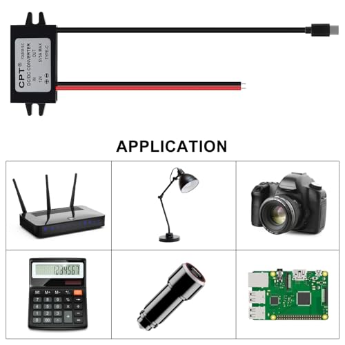 Image of USB C Converter Waterproof 12V /24V to 5V Converter DC-DC Type-C Step Down Module 3A Power Adapter Voltage Regulator Car Power Converter Adapter