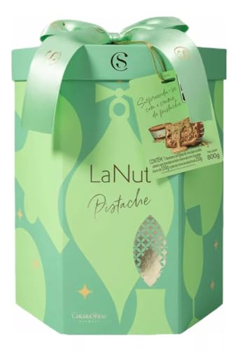 Panetone Pistache cacau show com pote creme pistache
